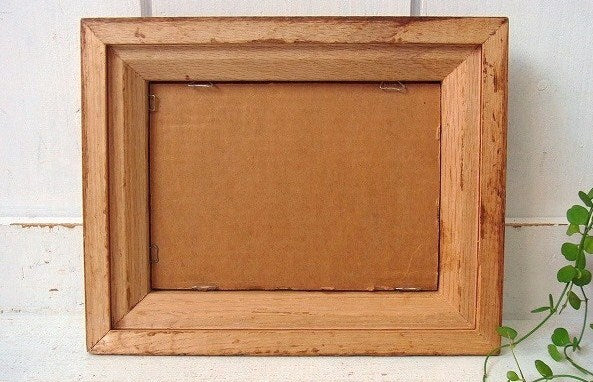 ヴィンテージ・木製フレーム/額縁/フォトフレーム/無垢材　USA
