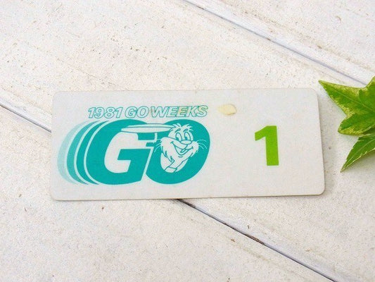 【1981y・GO WEEKS 1】 Bunny・ヴィンテージ・バッジ・USA
