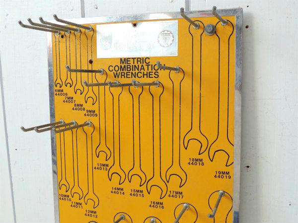 USA コンビネーションレンチ・ヴィンテージ・壁掛けボード・ツールホルダー・工具収納・ガレージ