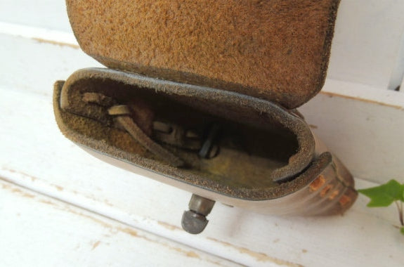 【サンライズ柄・革・70's】ヴィンテージ・ベルトポーチ・ウエストポーチ・バッグ・バイカー