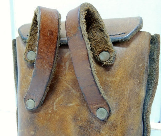 【サンライズ柄・革・70's】ヴィンテージ・ベルトポーチ・ウエストポーチ・バッグ・バイカー