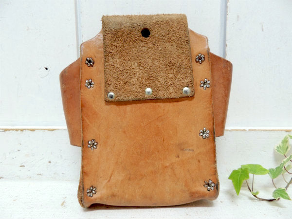 アドバタイジング・レザー製・5ポケット・ツールポーチ/DIY/工具エプロン USA