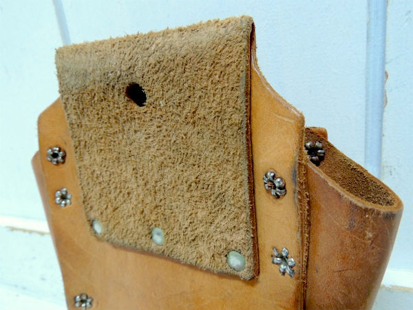 アドバタイジング・レザー製・5ポケット・ツールポーチ/DIY/工具エプロン USA