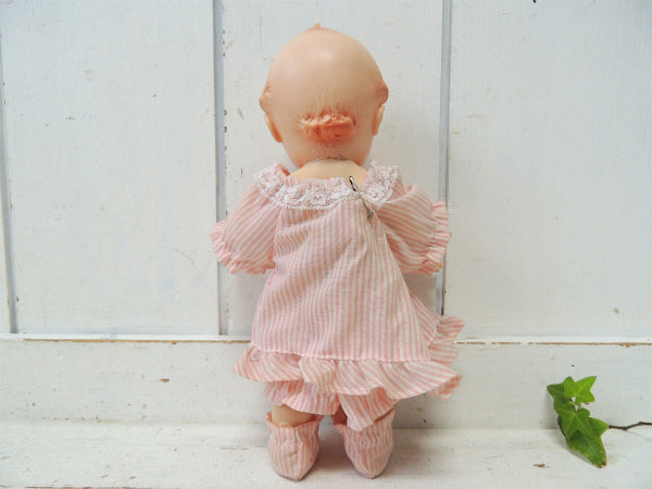 【キューピー】カメオ社・ハードタイプ・ヴィンテージ・ラバードール/人形スタンド付き USA・洋服