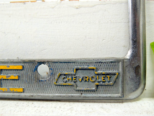 【STOCKTON・CHASE・シボレー】ビンテージ・ナンバープレート用・ナンバーフレーム・アメ車