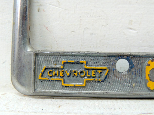 【STOCKTON・CHASE・シボレー】ビンテージ・ナンバープレート用・ナンバーフレーム・アメ車