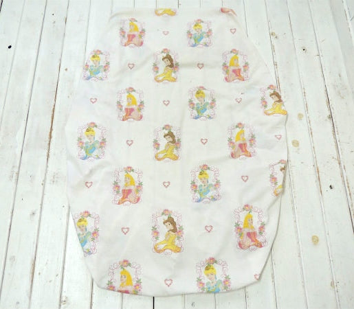 【ディズニープリンセス】白雪姫&シンデレラ&ベル・ベビーサイズ・ユーズドシーツ(ボックス)