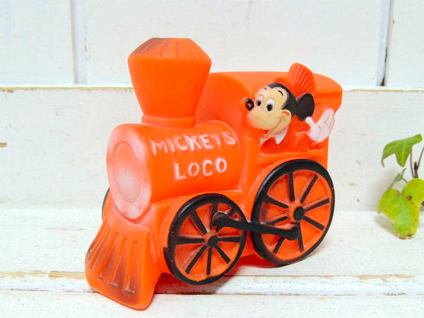 【MICKEYS LOCO】ミッキーマウス・70'sヴィンテージ・スクイーキー・TOY・おもちゃ