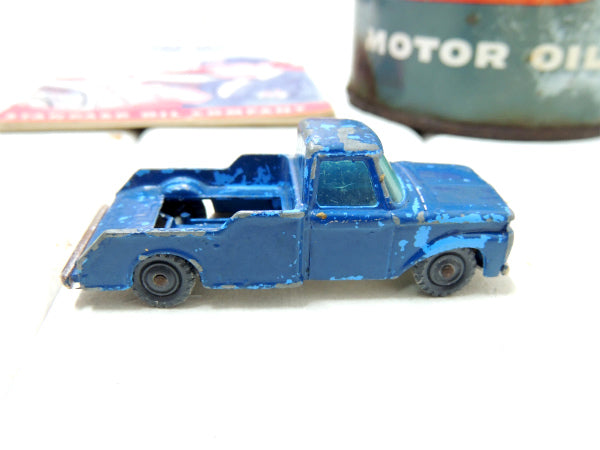 【フォードトラック・F350・ブルー】イギリス製・ハスキー・ヴィンテージ・ミニカー