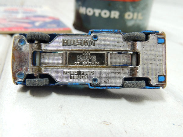 【フォードトラック・F350・ブルー】イギリス製・ハスキー・ヴィンテージ・ミニカー