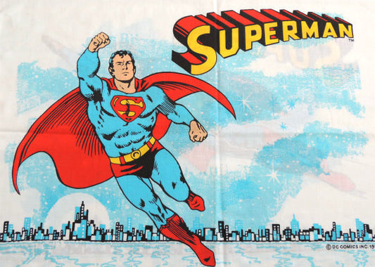 【スーパーマン】1978年・アメコミ・ヒーロー・ヴィンテージ・ピローケース・枕カバー USA