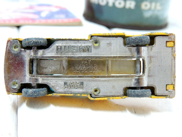 【フォード・キャンパー・CAMPER・イエロー】イギリス製・ハスキー・ヴィンテージ・ミニカー