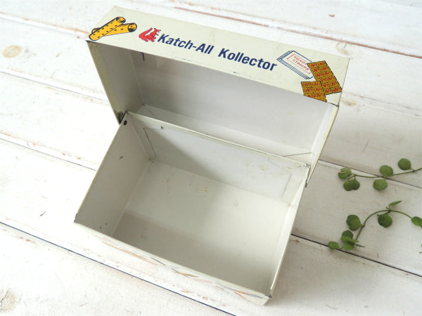 【Katch-All Kollector】文具や雑貨のイラスト入り・ヴィンテージ・収納缶/ティン缶