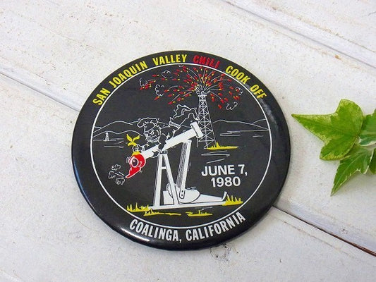 BIGサイズ カリフォルニア SAN JOAQUIN 1980’s ヴィンテージ・缶バッジ・USA