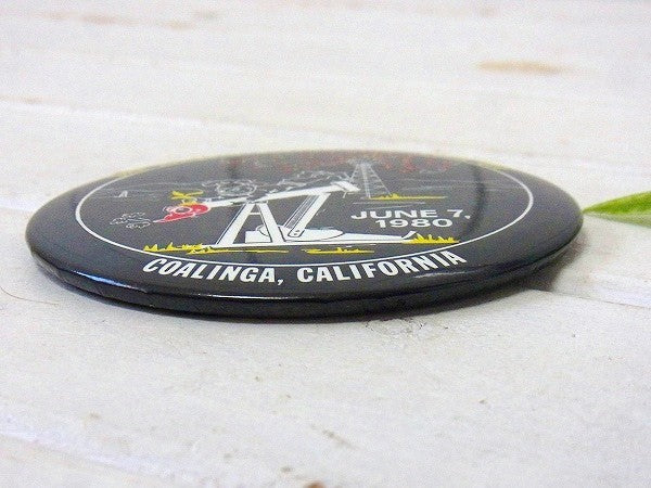 BIGサイズ カリフォルニア SAN JOAQUIN 1980’s ヴィンテージ・缶バッジ・USA