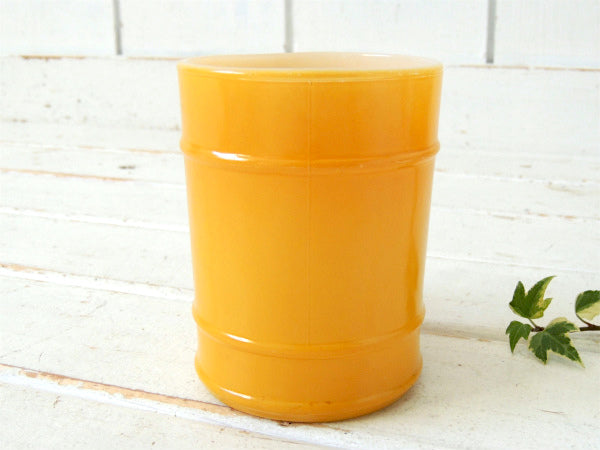 【Fire King】ファイヤーキング・イエロー・バレルマグ・レンジャーマグ・食器 USA