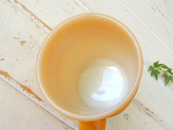 【Fire King】ファイヤーキング・イエロー・バレルマグ・レンジャーマグ・食器 USA