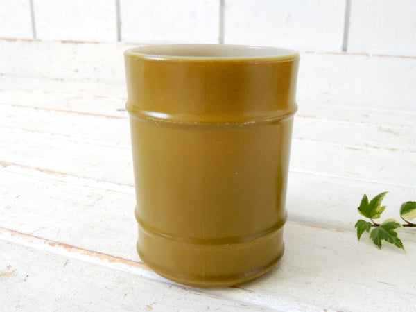 【Fire King】ファイヤーキング・オリーブグリーン・カーキ・緑・バレルマグ・レンジャーマグ