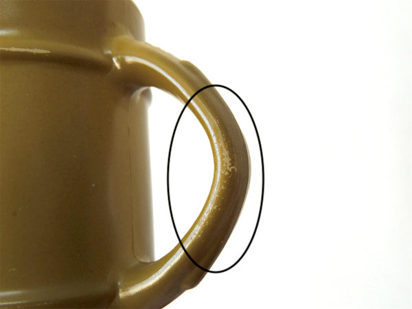 【Fire King】ファイヤーキング・オリーブグリーン・カーキ・緑・バレルマグ・レンジャーマグ