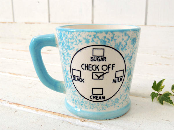 【COFFEE BREAK】セラミック製・ドリンクID付き・ヴィンテージ・マグカップ・里帰り品