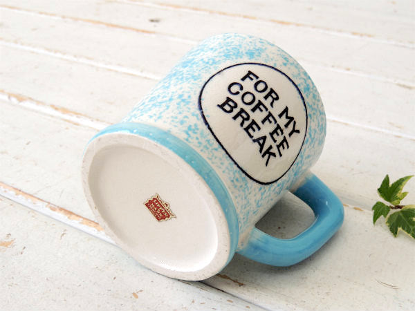 【COFFEE BREAK】セラミック製・ドリンクID付き・ヴィンテージ・マグカップ・里帰り品