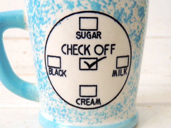 【COFFEE BREAK】セラミック製・ドリンクID付き・ヴィンテージ・マグカップ・里帰り品