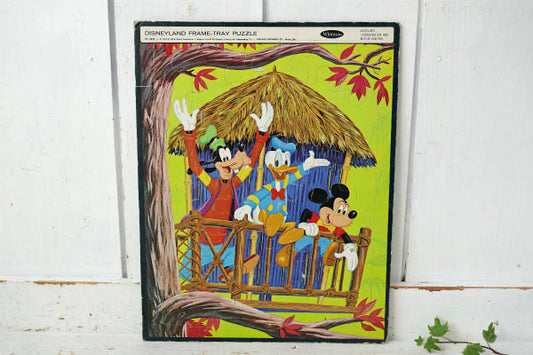 ディズニーランド ミッキー&フレンズ 1963年 ヴィンテージ パズル おもちゃ TOY インテリア