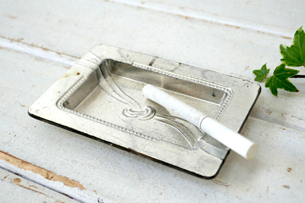 1947-1952 アールデコ メタル ビンテージ 灰皿 アシュトレイ 小物 里帰り品 JAPAN