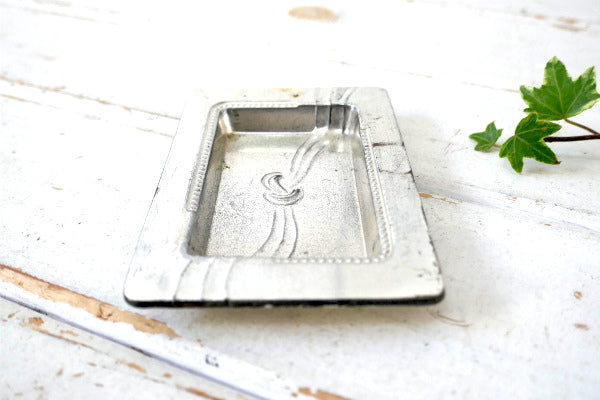 1947-1952 アールデコ メタル ビンテージ 灰皿 アシュトレイ 小物 里帰り品 JAPAN