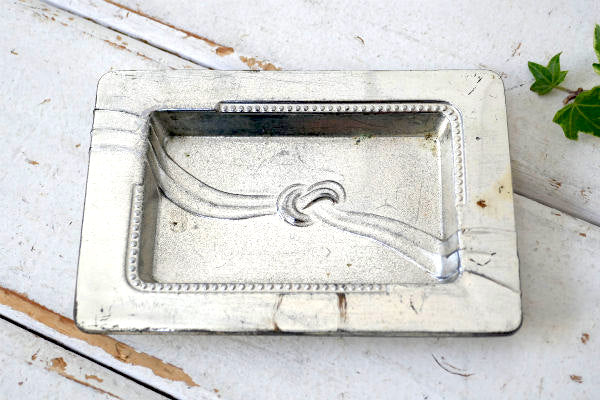 1947-1952 アールデコ メタル ビンテージ 灰皿 アシュトレイ 小物 里帰り品 JAPAN