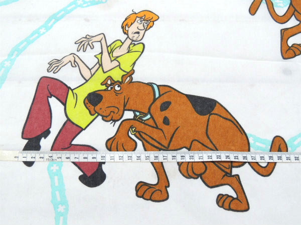 【スクービードゥー&ボロピン】人気アニメ・ユーズドシーツ・キャラクター生地(フラットタイプ)