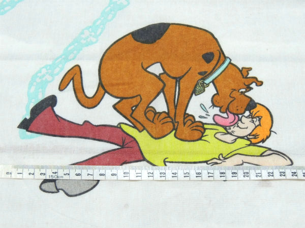 【スクービードゥー&ボロピン】人気アニメ・ユーズドシーツ・キャラクター生地(フラットタイプ)