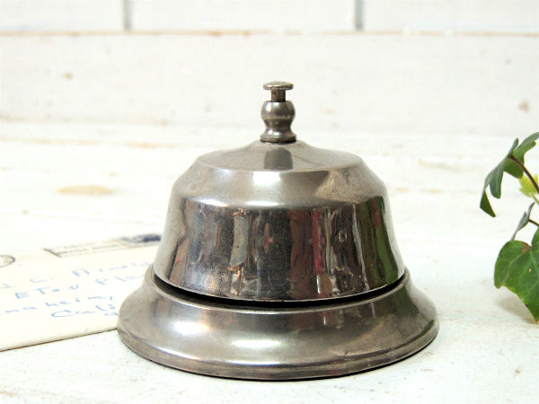 【シルバートーン】ヴィンテージ・呼び鈴・コールベル・卓上ベル・USA・メタル製・店舗レジ