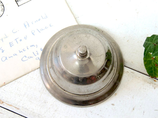 【シルバートーン】ヴィンテージ・呼び鈴・コールベル・卓上ベル・USA・メタル製・店舗レジ