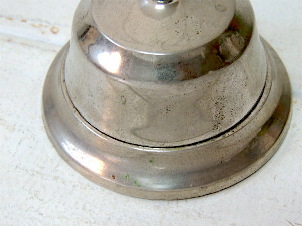 【シルバートーン】ヴィンテージ・呼び鈴・コールベル・卓上ベル・USA・メタル製・店舗レジ
