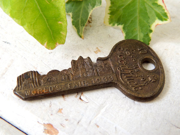 【1933yシカゴ万国博記念・Good Luck】アンティーク・鍵・キー・USA・アクセサリー