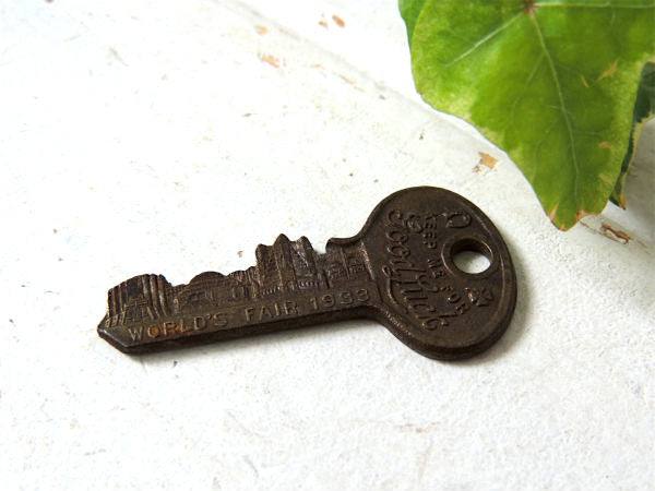 【1933yシカゴ万国博記念・Good Luck】アンティーク・鍵・キー・USA・アクセサリー