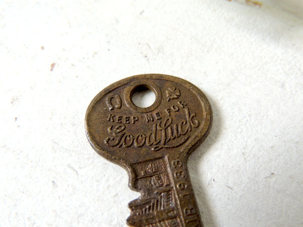 【1933yシカゴ万国博記念・Good Luck】アンティーク・鍵・キー・USA・アクセサリー