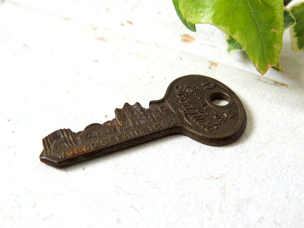 【1933yシカゴ万国博記念・Good Luck】アンティーク・鍵・キー・USA・アクセサリー