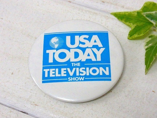 【USA TODAY】USAトゥデイ新聞・ヴィンテージ・缶バッジ・USA