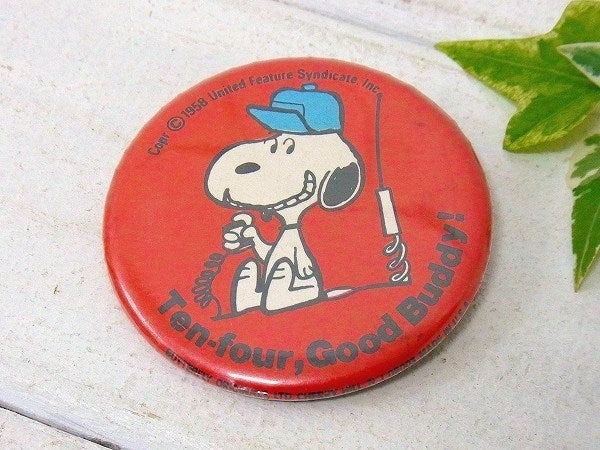 【1958 スヌーピー/MADE IN USA】ヴィンテージ・缶バッジ