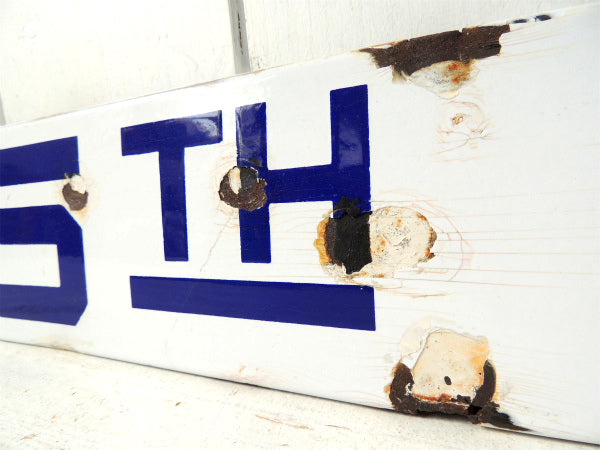 5TH ST. ホーロー製・ヴィンテージ・ストリートサイン USA 看板 道路標識 CALIF