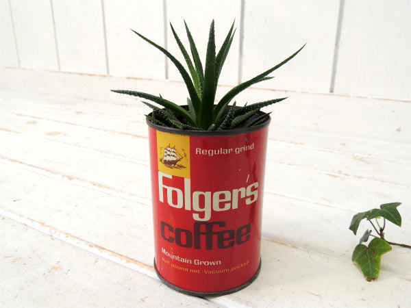 1963's・フォルジャーズ カンサス・ブリキ缶・ヴィンテージ・コーヒー缶・coffee USA