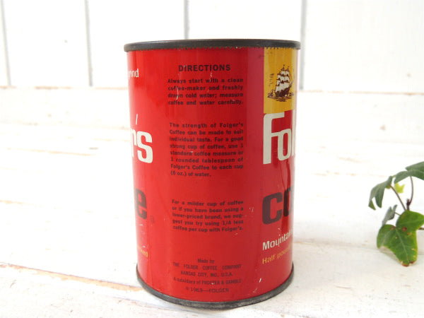 1963's・フォルジャーズ カンサス・ブリキ缶・ヴィンテージ・コーヒー缶・coffee USA