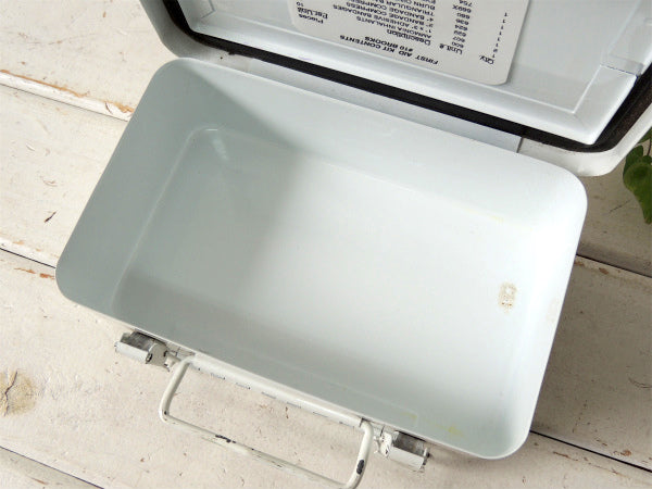 【FIRST AID KIT・ファーストエイド】メタル製・ヴィンテージ・救急箱セット・ハサミ