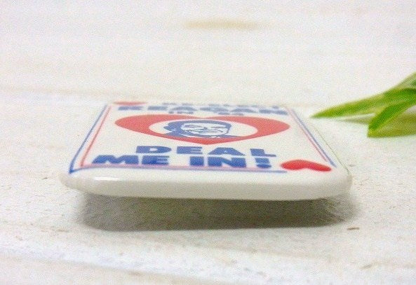 レーガン大統領 '84 ハート ヴィンテージ 缶バッジ USA  ファッション・アクセサリー