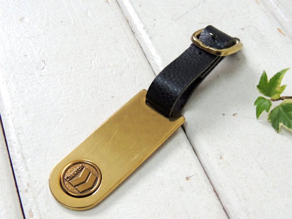 シェブロン・オイル・アドバタイジング・ヴィンテージ US ゴールドプレート・バックタグ・キーホルダー