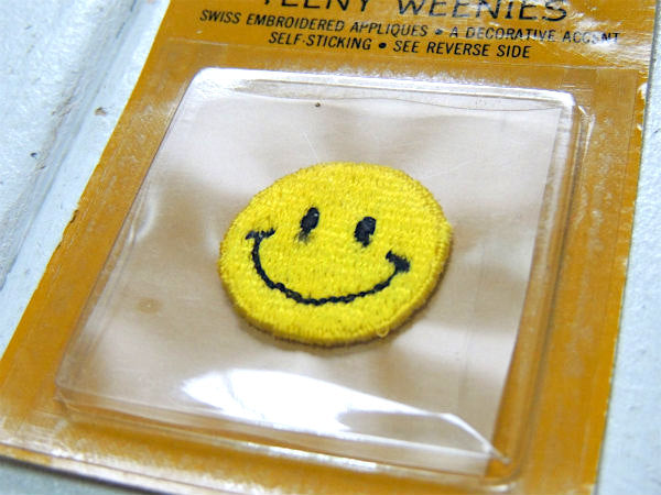 1970s・ホールマーク・スマイル・笑顔・デッドストック・ヴィンテージ・ワッペン・刺繍・USA