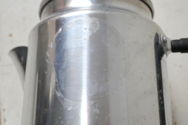 USA 美品 アルミ製 6カップ ヴィンテージ パーコレーター コーヒーポット キャンプ アウトドア