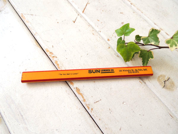 【SUN LUMBER CO・カリフォルニア】鉛筆・ビンテージ・カーペンターペンシル・大工道具・US
